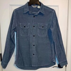 Five Brother Chambray Button Front Long Sleeve Shirt